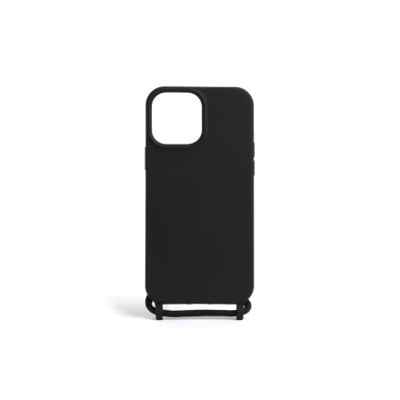 fekete TPU telefontok zsinórral iPhone 15 Pro 6.1 colos YooUp Cord