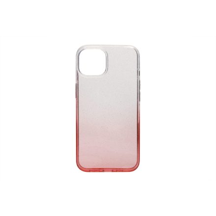 Színátmenetes csillogós TPU telefontok iPhone 15 Pro 6.1 col piros