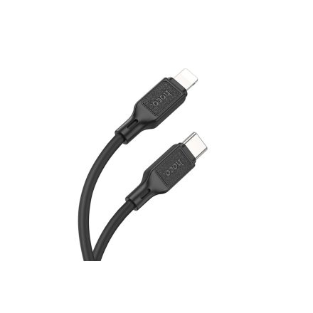 Hoco X90 Töltőkábel 20W 1 méter USB Type-C / Lightning Kábel  fekete