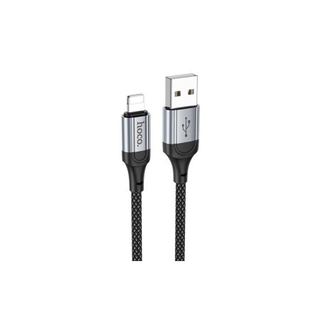 Hoco X102 Töltő és adatkábel USB/Lightning csatlakozóval 2.4A 1 méter fekete