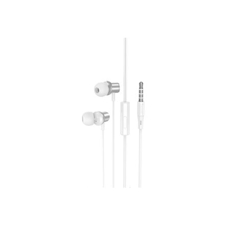 Hoco M110 Vezetékes fülhallgató, Headset ezüst