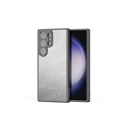 TPU telefontok mágneses töltés támogatással Samsung Galaxy S23 Ultra Dux Ducis Aimo fekete