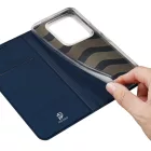 Dux Ducis Skin Pro Bőrhatású tok Samsung A34 5G sötétkék