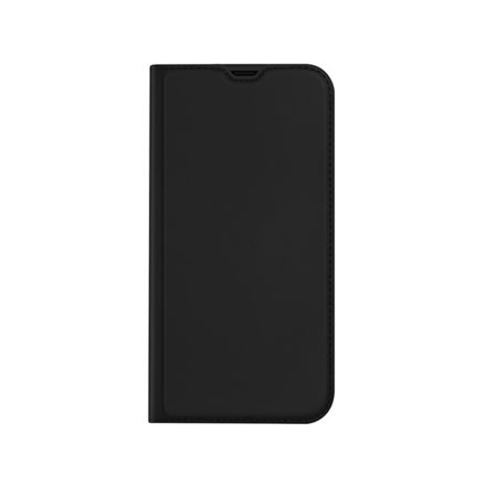 Bőrhatású oldalra nyíló mágneses telefontok ívelt sarkokkal kártyatartóval Samsung Galaxy A54 5G Dux Ducis Skin Pro fekete