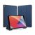 Dux Ducis Domo iPad 7/8/9 10.2 colos Bőrhatású intelligens tablet tok érintőtoll tartóval alvó/ébresztő móddal sötétkék