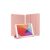 Dux Ducis Domo iPad 7/8/9 10.2 colos Bőrhatású intelligens tablet tok érintőtoll tartóval alvó/ébresztő móddal pink