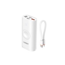   Power Bank 10000 mAh Veger W1162S PD 20W Wireless Watch töltővel fehér