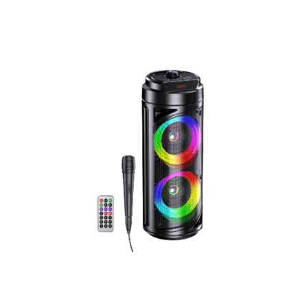 Bluetooth hangszóró távirányítóval és mikrofonnal 20W Kakusiga KK-6201 fekete