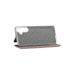 Smart Diva ívelt mágneses oldalra nyíló tok Samsung Galaxy S24 rose gold