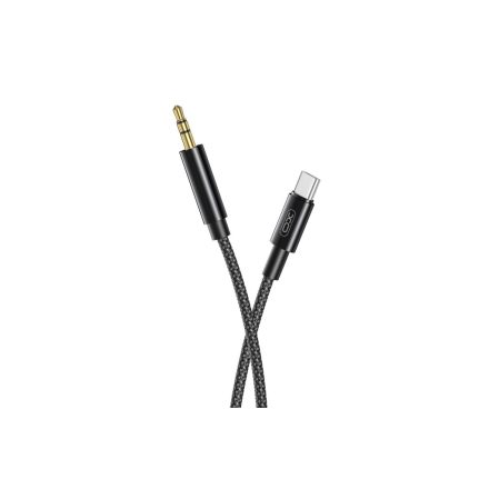 XO NB-R211B USB Type-C / Jack (AUX) kábel 1 méter fekete