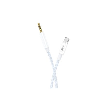 XO NB-R211B USB Type-C / Jack (AUX) kábel 1 méter fehér - kék