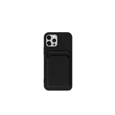 XO K28 Iphone 15 Kártyatartós TPU tok fekete