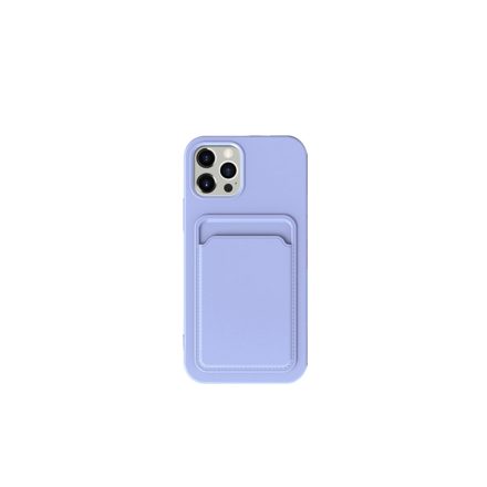 XO K28 Iphone 15 Kártyatartós TPU tok lila