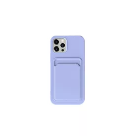 XO K28 Iphone 15 Plus Kártyatartós TPU tok lila