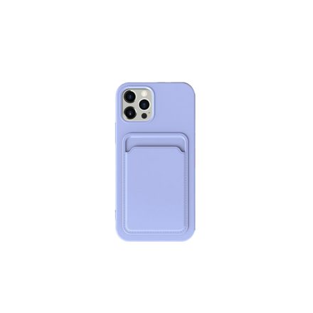 XO K28 Iphone 15 Plus Kártyatartós TPU tok lila