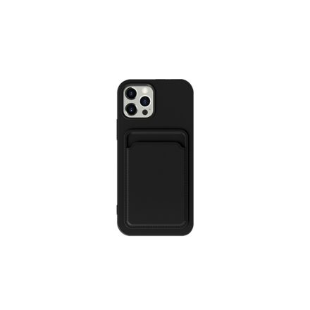 XO K28 Iphone 15 Pro Kártyatartós TPU tok fekete