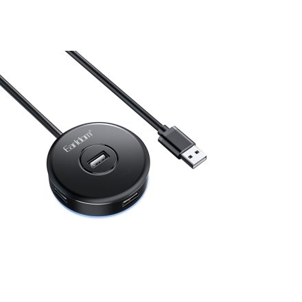 Earldom ET-HUB13 4x USB Hub USB csatlakozóval Fekete