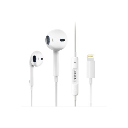 Earldom ET-E21 Lightning Vezetékes Headset Fehér