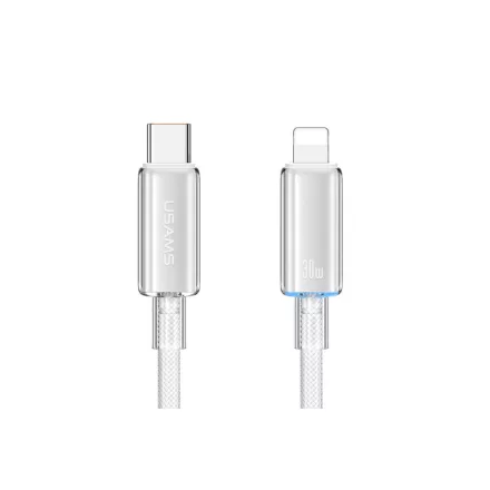 Usams SJ659 USB Type-C / Lightning kábel PD 1.2 méter fehér