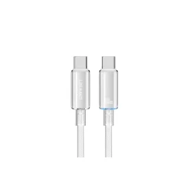   Usams SJ660 USB Type-C / Type-C kábel PD100W 1.2 méter fehér