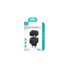 Usams CC209 Hálózati gyorstöltő PD 35W Teleszkópos lightning kábellel fekete