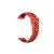 Univerzális Watch Szilikon sportszíj 20mm piros-fekete