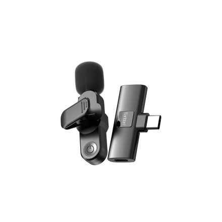 Earldom MC7C USB Type-C adapteres wireless mikrofon fekete