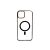 PJ Iphone 12 6.1 / 12 Pro 6.1 2,5mm TPU Tok Magsafe Kompatibilis Clear-fekete