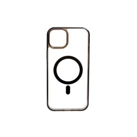   PJ Iphone 15 6.1 2,5mm TPU Tok Magsafe Kompatibilis Clear-fekete