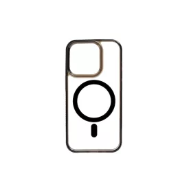   PJ Iphone 15 Pro Max 6.7 2,5mm TPU Tok Magsafe Kompatibilis Clear-fekete