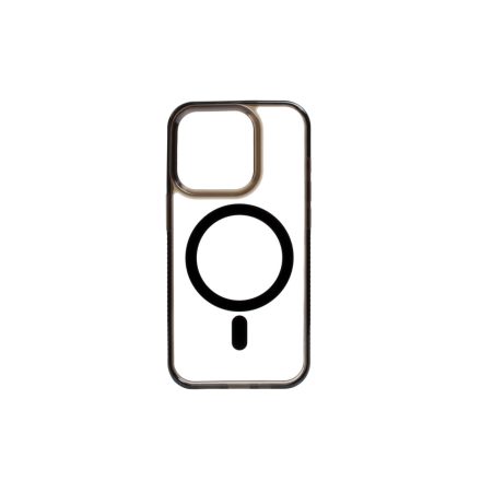 PJ Iphone 15 Pro Max 6.7 2,5mm TPU Tok Magsafe Kompatibilis Clear-fekete