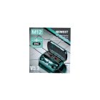 M12 New Bluetooth TWS Headset Fekete