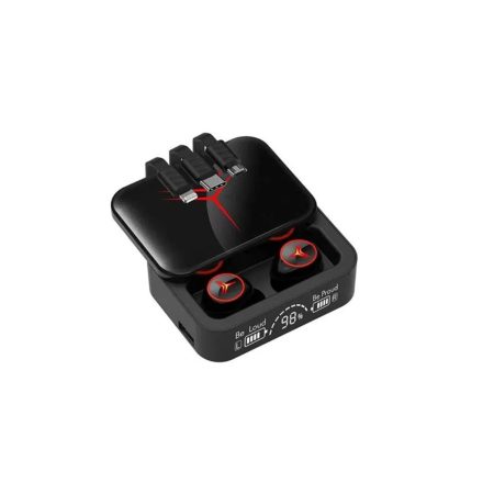 Bluetooth fülhallgató, headset M88 Plus TWS fekete
