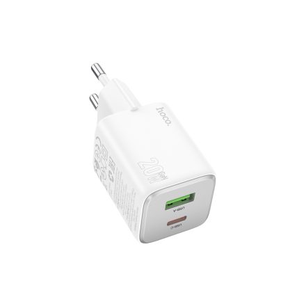 Hoco N41 Almighty Hálózati Töltő PD20w+qc3.0 (USB - Type-C) Fehér