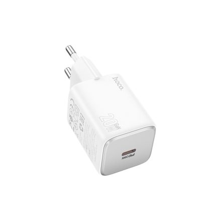 Type-C portos hálózati gyorstöltő PD 20W Hoco N40 fehér
