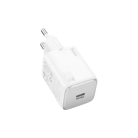 Type-C portos hálózati gyorstöltő PD 20W Hoco N40 fehér
