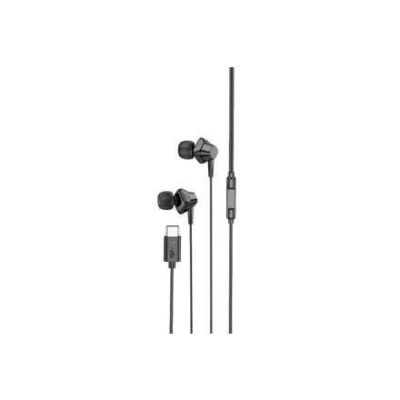 Hoco M113 Landy USB Type-C Vezetékes Headset  fekete