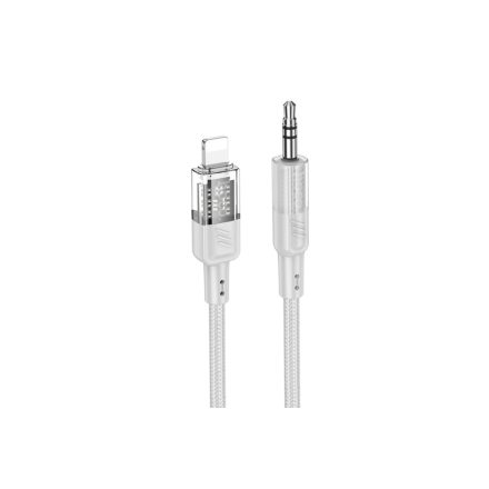 Hoco UPA27 Spirit Lightning / Jack Audio Átalakító 1.2 méter  Szürke