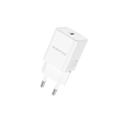 Borofone BN13 Safety Hálózati Töltő (Type-C) PD30w Fehér