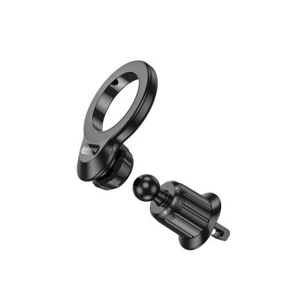 Borofone BH104 Path Ring Szellőzőrácsra Rögzíthető Mágneses Autós Telefontartó fekete