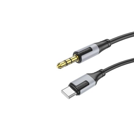Borofone BL19 Creator Aux (USB Type-C/Jack) Kábel 1 Méter (Dac) fekete
