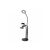 XO BGD006/LS-90-6 Tripod Selfie Állvány Led Lámpával fekete