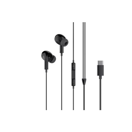 XO EP73 Type-C Vezetékes Headset  fekete