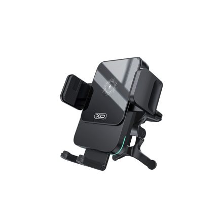 XO WX041 Szellőzőrácsra Rögzíthető Wireless Autós Telefontartó fekete