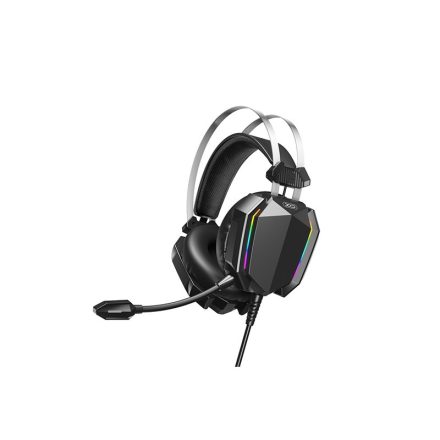 XO GE-07 Tatic RGB Gamer Vezetékes Fejhallgató fekete