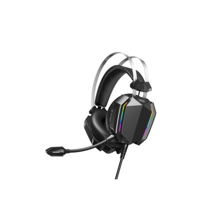 XO GE-07 Tatic RGB Gamer Vezetékes Fejhallgató fekete