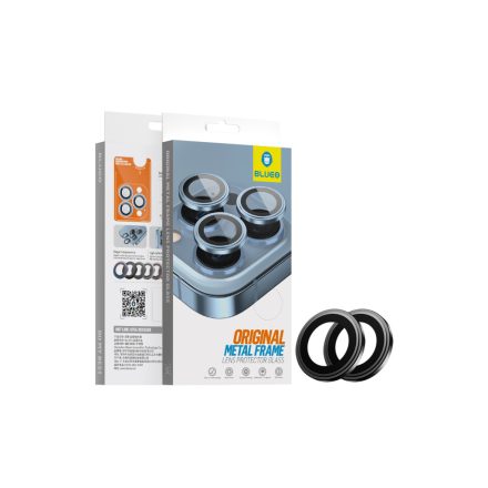 Blueo Metal HD Kameravédő Üvegfólia Iphone 14 Pro 6.1 / 14 Pro Max 6.7 fekete