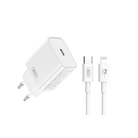   Xo Ce15 Hálózati Töltő (Type-C) PD 20W Type-C / Lightning Kábellel fehér