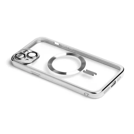 PJ Disc-a Iphone 14 6.1 TPU Tok Magsafe Kompatibilis Ezüst