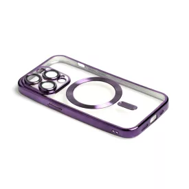   PJ Disc-a Iphone 14 Pro 6.1 TPU Tok Magsafe Kompatibilis Lila